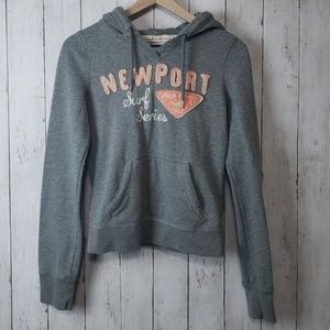 Hollister hoodie sweater, grey size small
